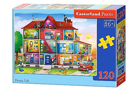 Puzzle 120 piese - Puzzle 120 piese House Life Castorland 13548
