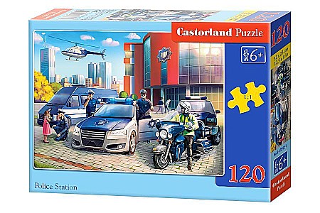 Puzzle 120 piese - Puzzle 120 piese Police Station Castorland 13562