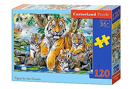 Puzzle 120 piese - Puzzle 120 piese Tigri 13517