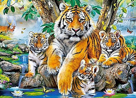 Puzzle 120 piese Tigri 13517 [1]