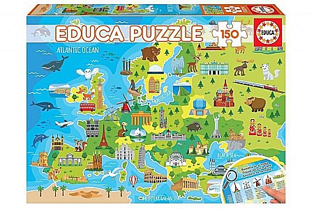 Puzzle 150 piese - Puzzle 150 piese Map of Europe 18607