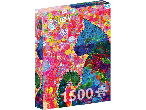 Puzzle 1500 piese - Puzzle 1500 piese Enjoy – Wandering Cat