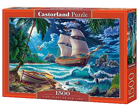 Puzzle 1500 piese - Puzzle 1500 piese First night on new land 152070  Castorland