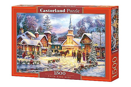 Puzzle 1500 piese - Puzzle 1500 piese Iarna in Sat 151646
