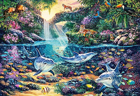 Puzzle 1500 piese Jungla Paradis 151875 [1]