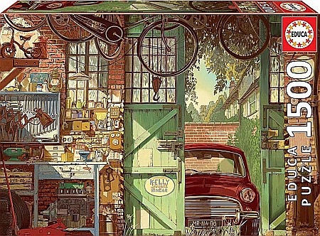 Puzzle 1500 piese - Puzzle 1500 piese Old Garage, Arly Jones 18005