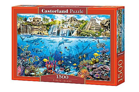 Puzzle - Puzzle 1500 piese Pirate Island 152049 Castorland