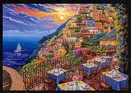 Puzzle 1500 piese Romantic Positano Evening 152209 Castorland [1]