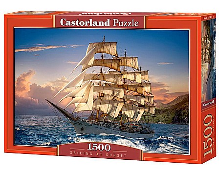 Puzzle 1500 piese - Puzzle 1500 piese Sailing at Sunset 151431