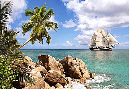 Puzzle 1500 piese - Puzzle 1500 piese Sailing in Paradise 150526