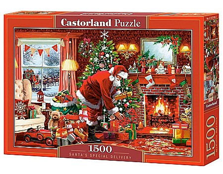 Puzzle 1500 piese - Puzzle 1500 piese Santas Special Delivery Castorland 152100