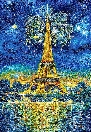 Puzzle 1500 piese Sarbatoare la Paris 151851 [1]