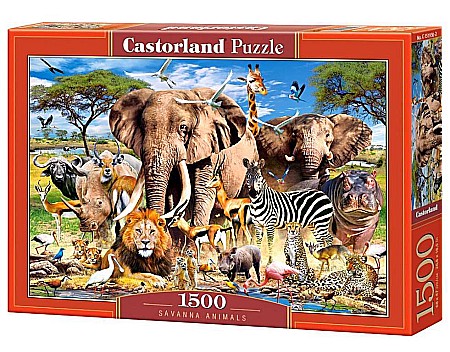 Puzzle - Puzzle 1500 piese Savanna Animals Castorland 151950