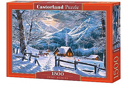 Puzzle - Puzzle 1500 piese Snowy Morning 151905