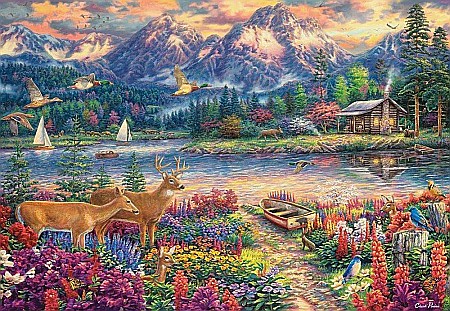 Puzzle 1500 piese Spring Mountain Majesty Castorland 152131 [1]