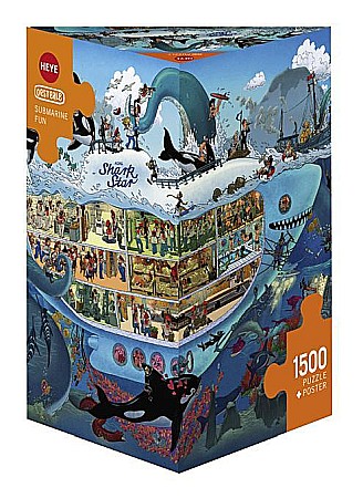 Puzzle 1500 piese - Puzzle 1500 piese Submarine Fun Heye 29925
