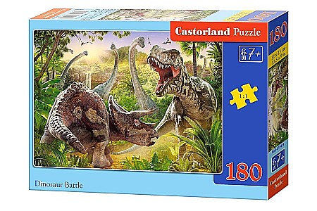 Puzzle 180 piese - Puzzle 180 piese Lupta Dinozaurilor 18413