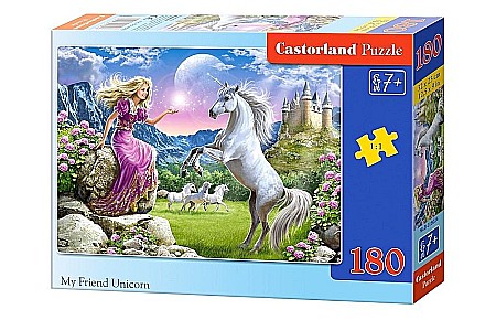 Puzzle 180 piese - Puzzle 180 piese Prietenul meu Unicornul 18024