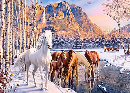 Puzzle 180 piese Winter Melt 18505 Castorland [1]