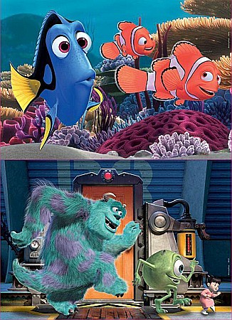 Puzzle 2 in 1 Disney Pixar 18597 [1]