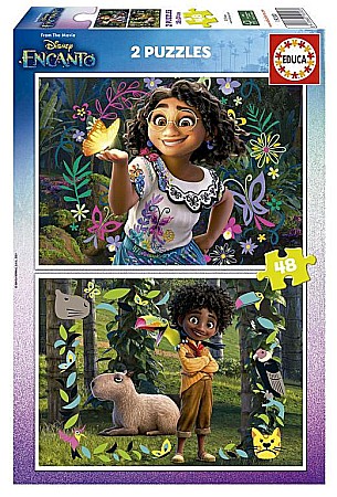 Puzzle 2 in 1 - Puzzle 2 x 48 piese Encanto Disney Educa 19200