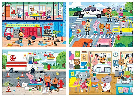 Puzzle 20-40-60-80 piese Heroes to the Rescue 18903 EDUCA [1]