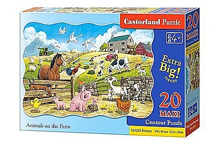 Puzzle 20 piese - Puzzle 20 piese MAXI Animale la Ferma 2429