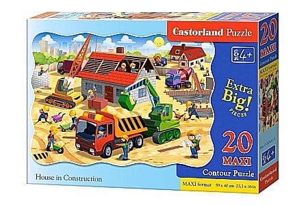 Puzzle 20 piese - Puzzle 20 piese MAXI Casa in Constructie 2412