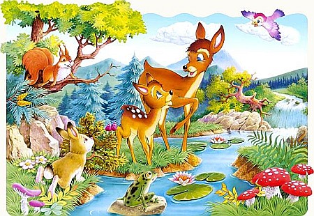 Puzzle 20 piese - Puzzle 20 piese MAXI Little Deer 02177