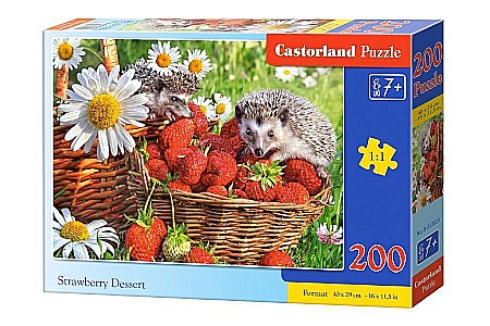 Puzzle cu 200 piese - Puzzle 200 piese Arici si Capsuni 222025