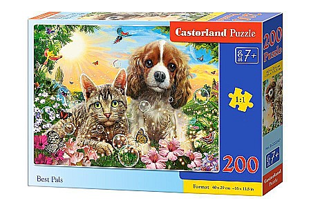 Puzzle cu 200 piese - Puzzle 200 piese Best Pals 222247 Castorland