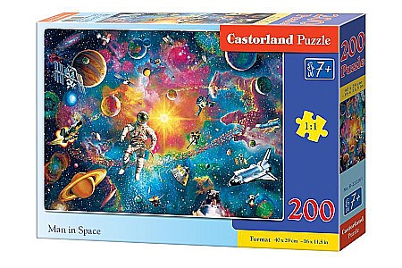 Puzzle cu 200 piese - Puzzle 200 piese Man in Space 222261 Castorland