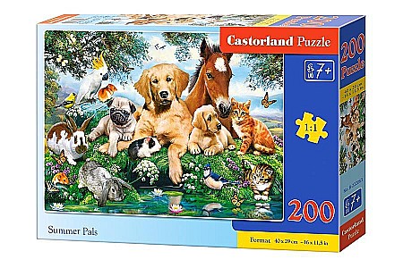 Puzzle cu 200 piese - Puzzle 200 piese Prieteni de Vara 222063