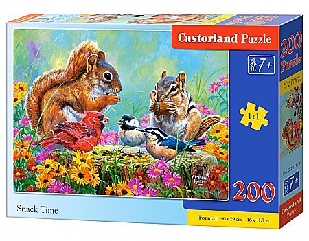 Puzzle cu 200 piese - Puzzle 200 piese Snack Time 222179 Castorland