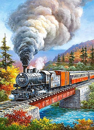 Puzzle 200 piese Tren 222070 [1]