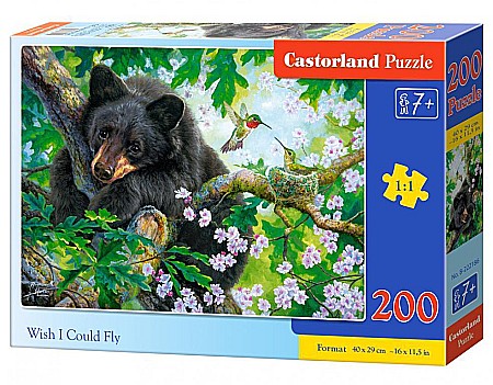 Puzzle cu 200 piese - Puzzle 200 piese Wish I Could Fly 222186 Castorland