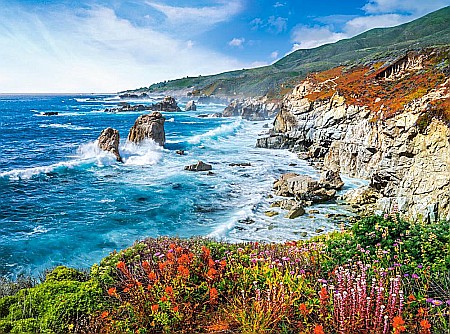 Puzzle 2000 piese Big Sur Coastline, California, USA 200856 Castorland [1]
