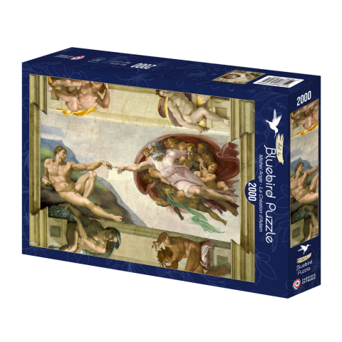 Puzzle - Puzzle 2000 piese Bluebird Michel Ange La Creation d'Adam