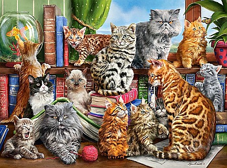 Puzzle 2000 piese Casa cu Pisici 200726 [1]