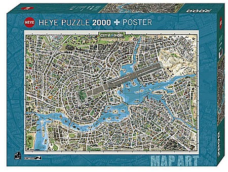 Puzzle - Puzzle 2000 piese City of Pop Heye 29844