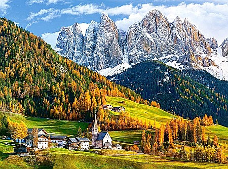Puzzle 2000 piese Curch of ST. Magdalena Dolomites 200610 [1]