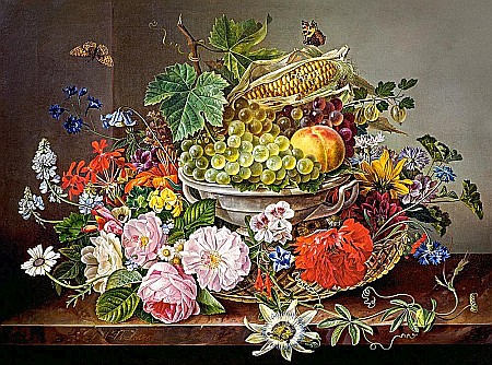 Puzzle 2000 piese Flori si Fructe 200658 [1]