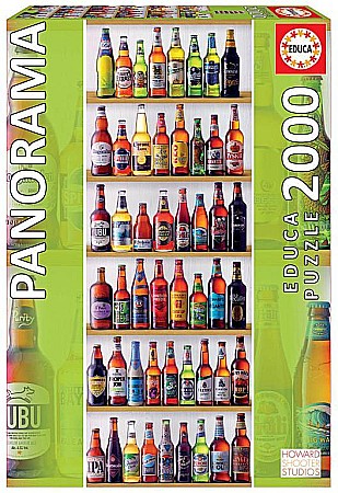 Puzzle 2000 piese - Puzzle 2000 piese Panoramic World Beers 18010