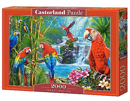 Puzzle - Puzzle 2000 piese Parrot Meeting 200870 Castorland