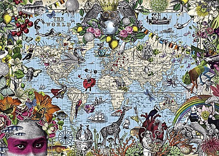 Puzzle 2000 piese Quirky World Heye 29913 [1]