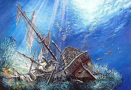 Puzzle 2000 piese - Puzzle 2000 piese Sunk Galleon 200252