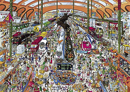 Puzzle 2000 piese Train Station Heye 29730 [1]