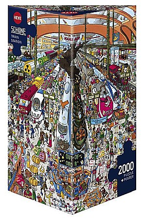 Puzzle - Puzzle 2000 piese Train Station Heye 29730