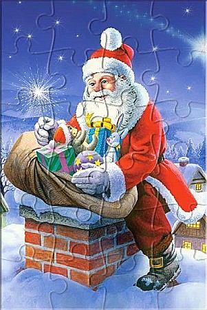 Puzzle 24 piese carte postala Santa Claus 900558 Castorland [1]