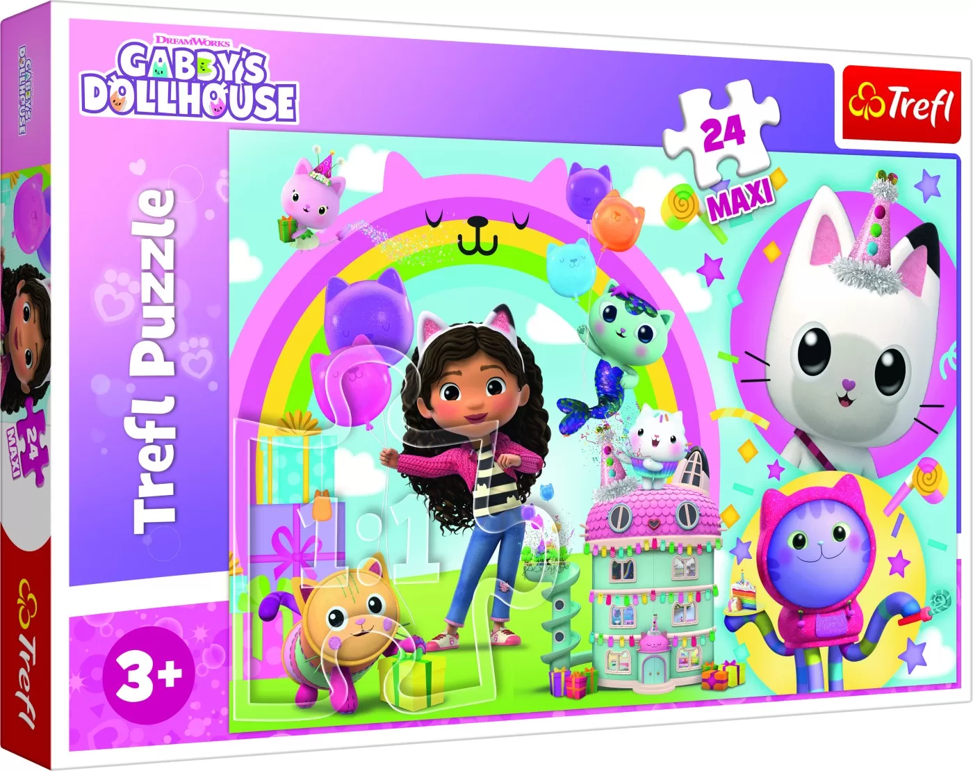 Puzzle - Puzzle 24 Piese Maxi Gabby's Dollhouse Casa lui Gabby